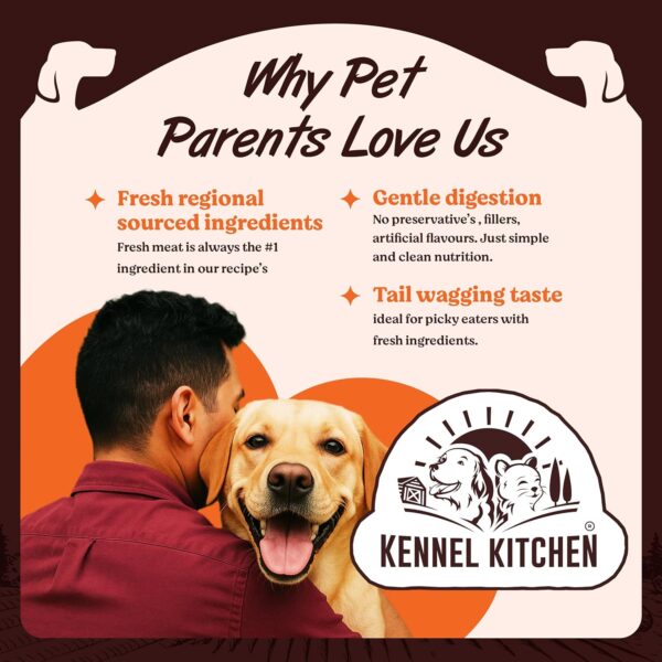 Kennel Kitchen Supreme Cuts in Gravy, Chicken Liver Recipe with Pumpkin, 130g (Pack of 12) | Wet Dog Food Gravy for Adult & Puppy | Limited Ingredient Chunks High in Fibre & Good for Hydration