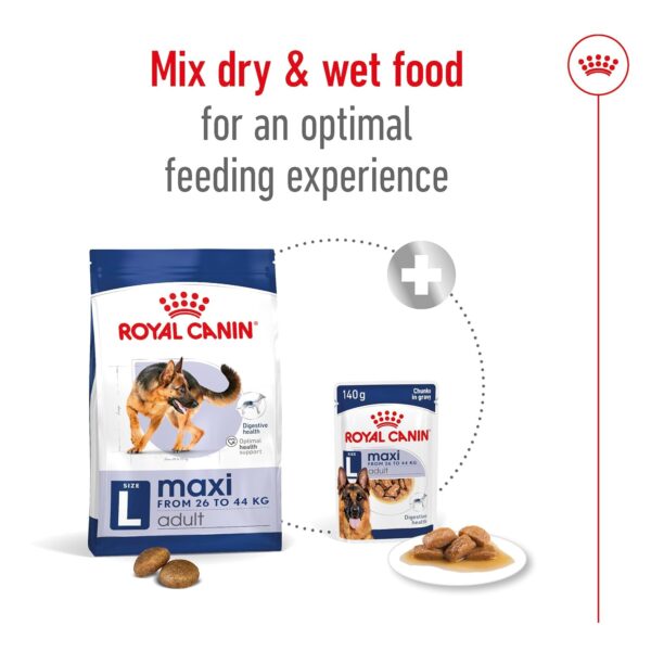Royal Canin Maxi Adult Dog Food, 220 Grams, Dry Food, Supports Digestive Health & Optimal Health, Provides Bone & Joint Support