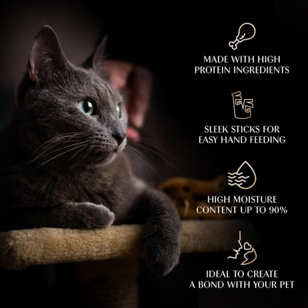 Sheba Melty Premium Lickable Creamy Cat Treats, Sasami Selection Chicken & Chicken & Whitefish Flavors, 4 Packs x 12g, (48g) Creamy Treats for Bonding, All Life Stages