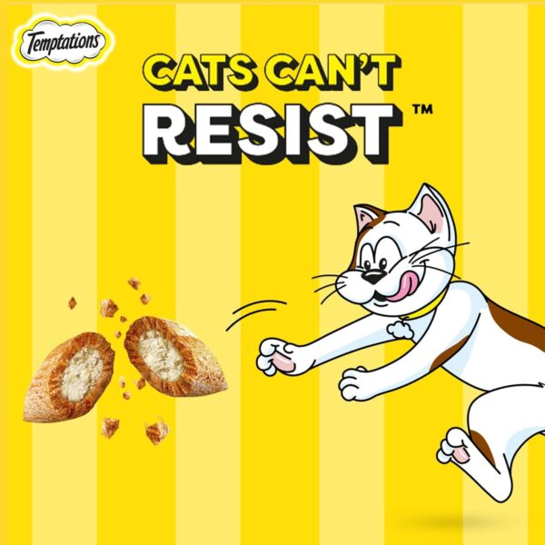 Temptations Crunchy Cat Treats, Tempting Tuna Flavour, 85 g, Goodness of Protein, Vitamins & Minerals, Soft Inside Crunchy Outside, Adult, Pebbles