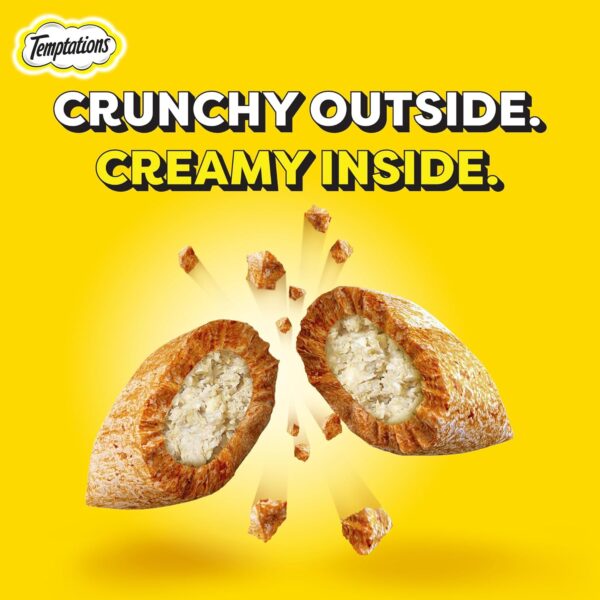 Temptations Crunchy Cat Treats, Tempting Tuna Flavour, 85 g, Goodness of Protein, Vitamins & Minerals, Soft Inside Crunchy Outside, Adult, Pebbles