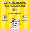 Temptations Crunchy Cat Treats, Tempting Tuna Flavour, 85 g, Goodness of Protein, Vitamins & Minerals, Soft Inside Crunchy Outside, Adult, Pebbles