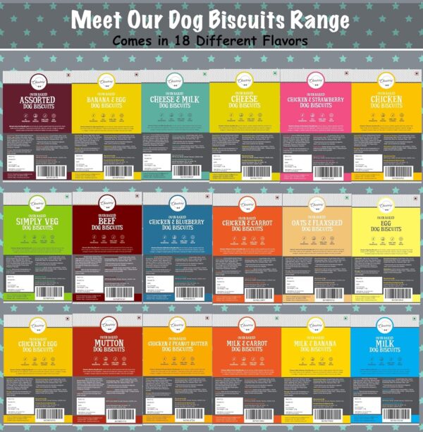 Chewers Oven Baked Real Chicken Dog Biscuits, Chicken Flavour, Dog Treat 1 Kg