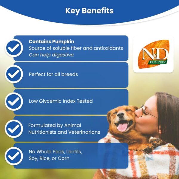 1763976308_815Ty06dhQL._SL1500_.jpg Farmina N&D Pumpkin Adult Medium/Maxi Dog Food | Chicken, Pomegranate & Pumpkin |Rich in Anti-oxidants| Complete Food for Adult Dogs | 2.5kg | No Artificial Preservatives