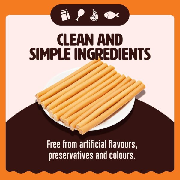 Kennel Kitchen Soft Baked Fish Stick Treats for Dogs, 100g (Pack of 1) | Soft Dog Chew Sticks | Dog Treats for Adult Dogs and Puppies
