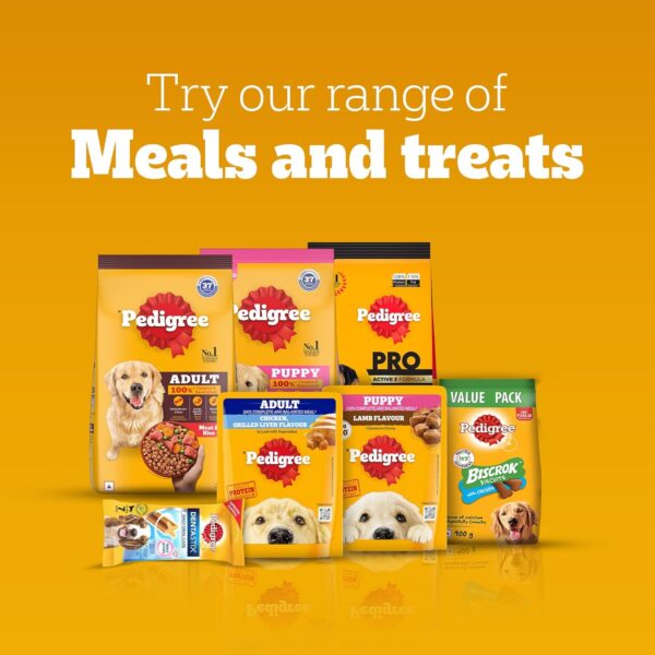 1763988132_81dzLD3aISL._SL1500_.jpg Pedigree® Tasty Jerky™ Dog Treat, Grilled Liver Flavour, 70 g, Jerky-Style Treats for Bonding, Low-Fat and Rich-Protein* Dog Treats