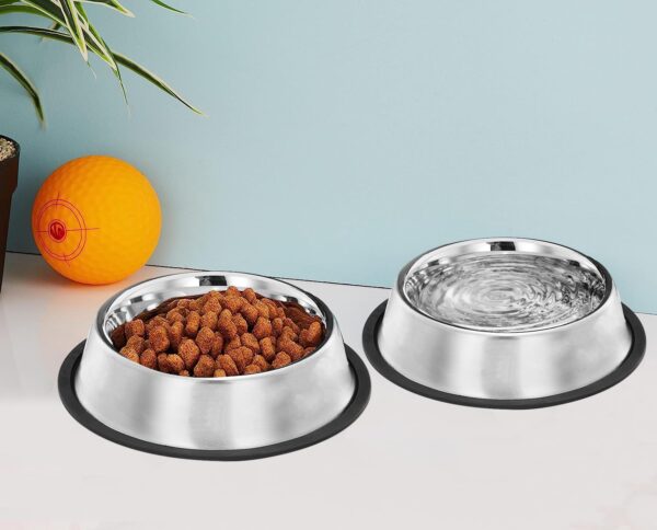 1764051410_61-H2CVt8XL._SL1500_.jpg Pets Empire Stainless Steel Dog Bowl, Dog Food Bowl, Dog Feeding Bowl, Medium (Set of 2 x 700ml)