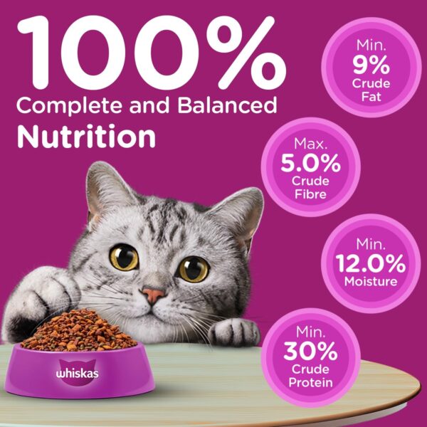 1764053765_71DfXUthaZL._SL1500_.jpg Whiskas Adult (1+ Years) Dry Cat Food, Ocean Fish Flavour, 3 kg, Contains 41 Essential Nutrients, Complete & Balanced Nutrition for Adult Cats