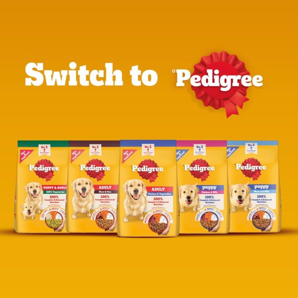 1764090581_719GJc2xRML._SL1500_.jpg Pedigree Adult Dry Dog Food, Chicken & Vegetables, 10 kg, Contains 37 Essential Nutrients, 100% Complete & Balanced Food for Adult Dogs