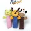 PetVogue Plush Caterpillar Toy for Dogs - Non-Toxic, Soft, Stuffed Interactive Squeaky Teething Rope - for Small to Medium Dogs
