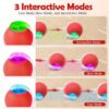 1764444911_81Mdo85lr0L._SL1500_.jpg BELOXY Toy Intelligent Funny 360 Degree Rotatable Toys Rechargeable Rotating Ball with LED Light, Chasing Toy Automatic Rotating Smart Obstacle Avoiding (Pink) (RED)