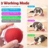 1764444914_71Zjz6-Qw-L._SL1500_.jpg BELOXY Toy Intelligent Funny 360 Degree Rotatable Toys Rechargeable Rotating Ball with LED Light, Chasing Toy Automatic Rotating Smart Obstacle Avoiding (Pink) (RED)