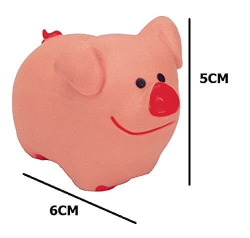 31hVyyXOZ5L.jpg PETS EMPIRE Pet Chew Rubber Squeaky Pig, Latex Squeaky Toys, Pet Chew Piggy, Flexible Piggy Sound Dog Toys, Funny Dogs Chewy Toy, Interactive Teething Toy for Dogs, Pups, Puppies - Pack of 2