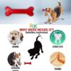 PSK PET MART Rubber Large Chew Bone, Interactive Dog Chew Toy for Adult Dogs, Combo (Spike Ball + Triangle + Bone) (Multi-Colour)(Pack of 1Pcs)