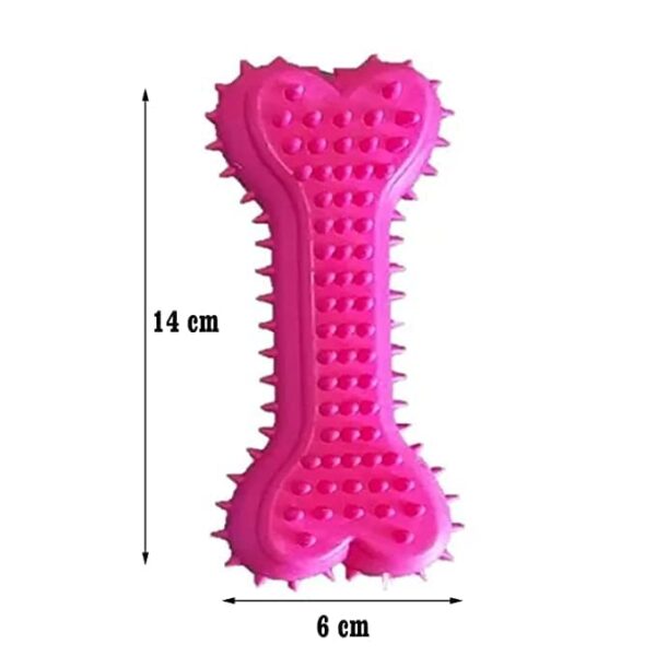 4188XdsLcuL.jpg Dog Trust Non-Toxic Rubber Dog Chew Bone Toy, Puppy/Dog Teething Toy (Medium) - 6 Inch