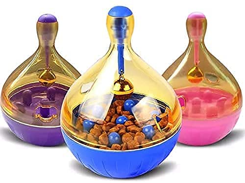 Dog TRUSTCat Interactive Tumbler Toy Treat Ball Pet Slow Feeder Dog TRUSTCat Interactive Tumbler Toy Treat Ball Pet Slow Feeder Food Dispenser Feeding Toy Dog Puzzle Toy for Dog Cat Interactive Tumbler Toy Natural Instinct Fulfillment IQ Active