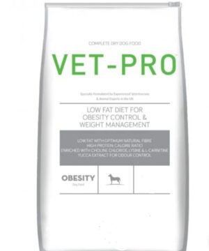 Vet-Pro Obesity Pellet Adult Dog Food, Chicken Flavour, 3kg Vet-Pro Obesity Pellet Adult Dog Food, Chicken Flavour, 3kg
