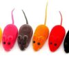 PETS EMPIRE Fun Plush Cat Rats, Cats Hunting Mouse Toys, Bite Proof Cat Squeek Toy, Interactive Mice Plush Squeaky, Kitten Playing Toys Rat, Soft Mouse Toys for Cats, Kittens - 6Pcs (Color May Vary)