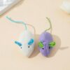 Dog Trust Durable and Non Toxic Funny Nylon Rope Mouse Cat Toy Ideal for Chewing & Playing Small Cats/Kittens and Puppies - Set of 2 pcs