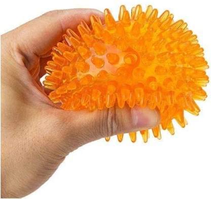 PSK PET MART Dog Ball TPR Material Chew Orange Ball Rubber Ball for Dog (Large Size) (Colour May)