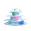 Dog Trust Cat Toy Roller Cat Toys Interactive with Three Colorful Ball Interactive Kitten Fun Mental Physical Exercise Puzzle Toys for Indoor Blue