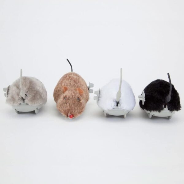 Soft Moving Toys for Kids Kittens Set of 3PCS Rat Toy for Cat Multi-Color Soft Touch Mouse Toy for Puppies/Dog/Children Entainmnet Items for Loved one (Fur Playset for Babies) Birthday Gift