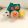 RvPaws RV Paws Large Size Spike Ball - Squeaky Dog Toy With Inner Ball - Suitable For Large & Medium Breeds - 1 Pack