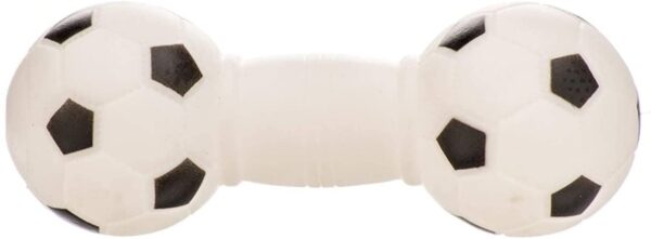 Dog Trust Dog Toys Football Dumbbell Shaped Dog Squeeze Squeaky Dog Trust Dog Toys Football Dumbbell Shaped Dog Squeeze Squeaky Pet Chew Toy- Large, Colour May Vary