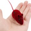 PSK PET MART Fun Plush Cat Rats, Cats Hunting Mouse Toys, Bite Proof Cat Squeek Toy, Interactive Mice Plush Squeaky, Soft Mouse Toys for Cats, Kittens - 3Pcs (Pack of 1) (Color May Vary)