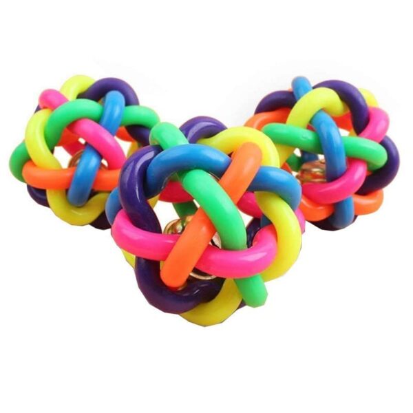 511D5S3wB8L.jpg Dog Trust Ball Chew Teether Toys for Dog, Puppy, Cat, Kitten -Combo of 3