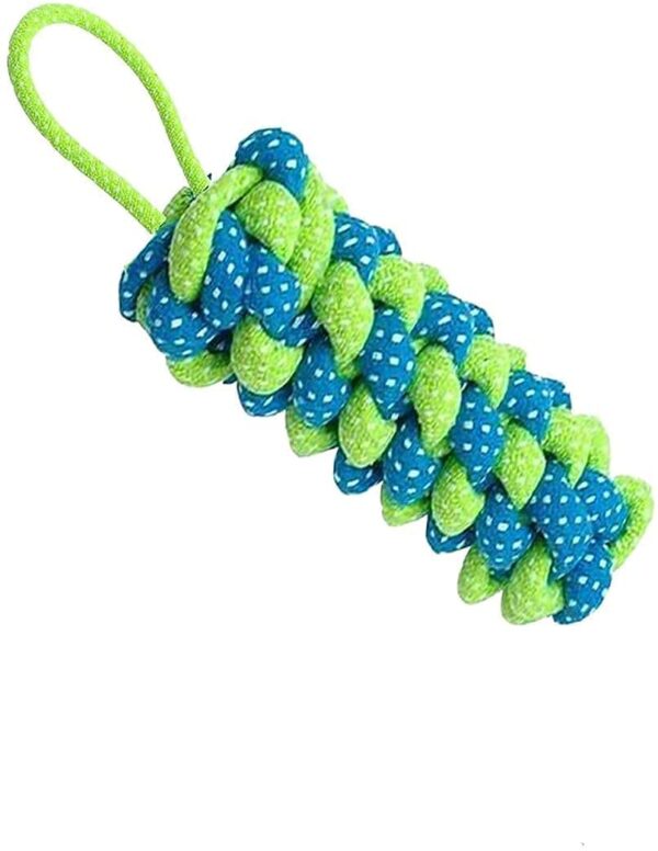 Foodie Puppies Dog Chew Cotton Rope Toys 3in1 Combo for Small Dogs & Puppies (Dual-Tennis + Carrot + CornStick Rope) Knotted Cotton Chew Dog Toy for Playing, Teeth Cleaning & Training (Color May Vary)