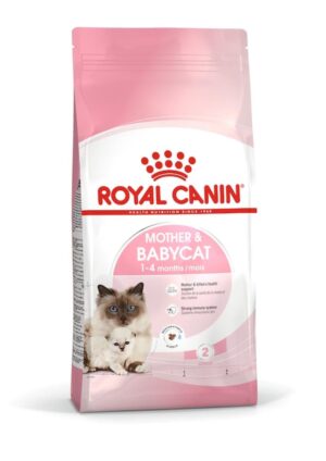 Royal Canin Mother & Babycat Food, 400 Grams, Dry Food, Provides Complete Support for Mother & Babycat Health, Supports Brain Development & Promotes a Strong Immune System