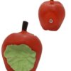 512Xw8d7OL._SL1497_.jpg The Pets Company Vinyl Squeaky Chew Dog/Puppy Toy for Puppies & Small Dogs | Durable, Animal Design, Non-Toxic, for Playing, Teething and Chewing | Bitten Apple - 11 Cm (Color May Vary)