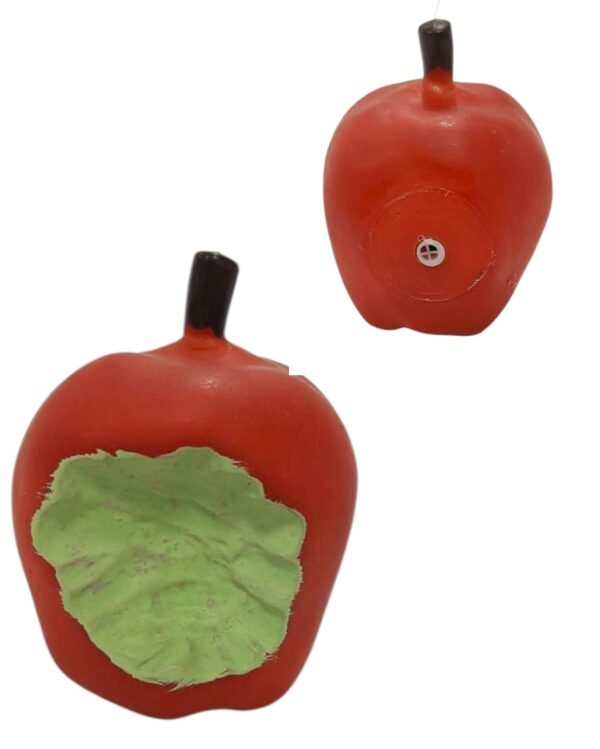 512Xw8d7OL._SL1497_.jpg The Pets Company Vinyl Squeaky Chew Dog/Puppy Toy for Puppies & Small Dogs | Durable, Animal Design, Non-Toxic, for Playing, Teething and Chewing | Bitten Apple - 11 Cm (Color May Vary)
