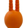 514TeEHvV3L._SL1500_.jpg The Pets Company Latex Squeaky Chew Dog/Puppy Toy for Puppies & Small Dogs | Durable, Animal Design, Non-Toxic, for Playing, Teething and Chewing | Ball with Horns - 13 Cm (Color May Vary)