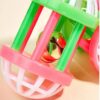 515WDY2upL.jpg PSK PET MART New pet cat Supplies Two-Color Bell Ball with Colorful Flower Drum Sound Toy Pack of 3Pcs Set
