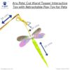 516AU4W7hrL._SL1024_.jpg A+a Pets' Cat Wand Teaser Interactive Toy with Feather Tail Play Toy for Cats, Puppies, and Small Animals (Caterpillar)