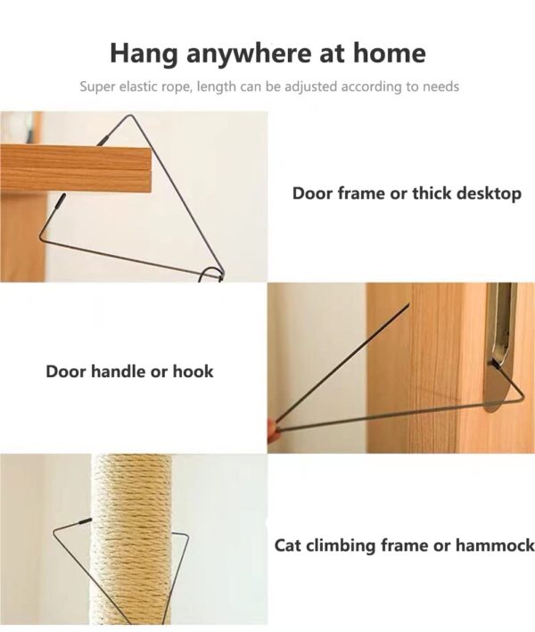516PXZP4K9L._SL1181_.jpg Qpets® Cat Teaser Toys, Cat Feather Toys, Hanging Cat Toys for Indoor Cats Interactive Elastic Rope, Cat Toys for Persian Cat Soft Toy with Plushed Mice Pendent