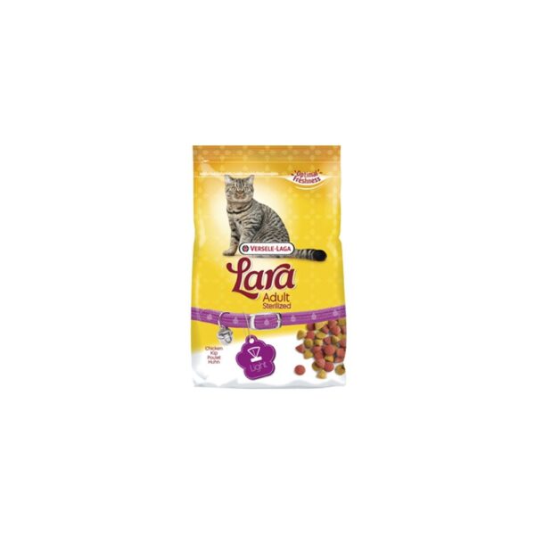 Lara Adult Sterilized Dry Cat Food - 350g | Balanced Lara Adult Sterilized Dry Cat Food - 350g | Balanced Nutrition for Sterilized Cats Chicken Flavor | Supports Weight Control & Healthy Digestion