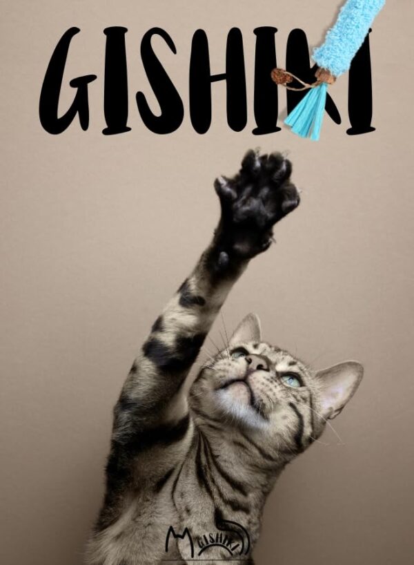GISHIKI Matatabi Stick for Cats – Plush Silvervine Chew Toy with Natural Raffia,4 Textures for Stress Relief, Play & Dental Health,Catnip Alternative,Handmade, Eco-Friendly, Non-Toxic