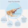 Dog and Puppy Toy Set - Chew, Teething, Rope, and Tug Toys for Small to Medium Dogs - Washable Cotton Pack of 12