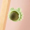 Catnip Wall Toys, Teeth Cleaning and Biting Balls for Cat/Kitten, Edible Licking Chew Toy, Rotatable Indoor Cat Toy (Green,1 Pcs)