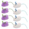 Dog Trust Durable and Non Toxic Funny Nylon Rope Mouse Cat Toy Ideal for Chewing & Playing Small Cats/Kittens and Puppies - Set of 2 pcs