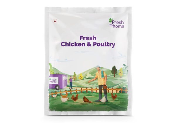 FreshToHome Pet Food Special - Chunky Chicken Necks for Adult Dogs | 500g pack