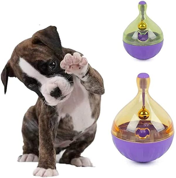 51BluAzfERL.jpg Dog TRUSTCat Interactive Tumbler Toy Treat Ball Pet Slow Feeder Food Dispenser Feeding Toy Dog Puzzle Toy for Dog Cat Interactive Tumbler Toy Natural Instinct Fulfillment IQ Active