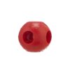 Amazon Basics Dog Toys (Set of 3) - Red Hole Ball, Squeezy Pear Fruit Toy and Twisted Pull Ring | Interactive Play for Dogs & Puppies