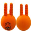 51CVWfW5sEL._SL1384_.jpg The Pets Company Latex Squeaky Chew Dog/Puppy Toy for Puppies & Small Dogs | Durable, Animal Design, Non-Toxic, for Playing, Teething and Chewing | Ball with Horns - 13 Cm (Color May Vary)
