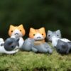 51E2hHpJZiL._SL1080_.jpg VRB Dec 4 Pcs Miniature Showpiece Set for Home Decor, car Dashboard,Valentine,Living Room,Gifts Figurines,Cake Decoration Items,Figurines for Home Decor. (6 Pcs Lazyy Cat Miniature)