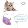 Dog Trust Durable and Non Toxic Funny Nylon Rope Mouse Cat Toy Ideal for Chewing & Playing Small Cats/Kittens and Puppies - Set of 2 pcs