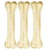 Pressed Dog Bone 6 inches Bones Medium to Adult Dog Pressed Dog Bone 6 inches Bones Medium to Adult Dog Chew Treat, Chicken Flavor - Pack of 3